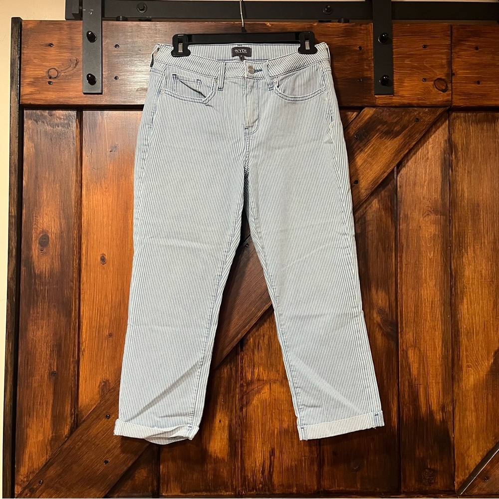 NYDJ striped capri pants